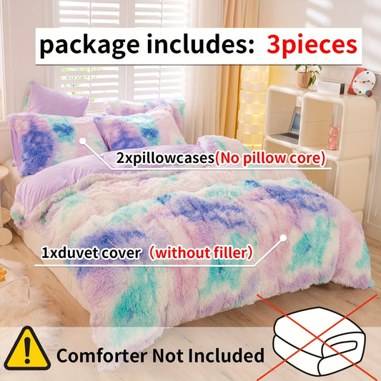 Y2K Tie-Dye Plush Duvet Set
