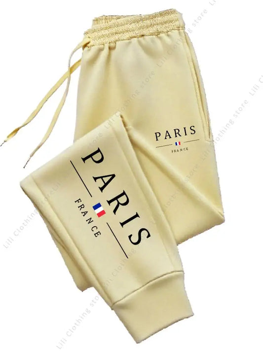 2025 New Hot Sale PARIS Jogger Pants for Women's Trousers High quality Autumn Winter Fleece Casual Sports Sweatpants Women Pants