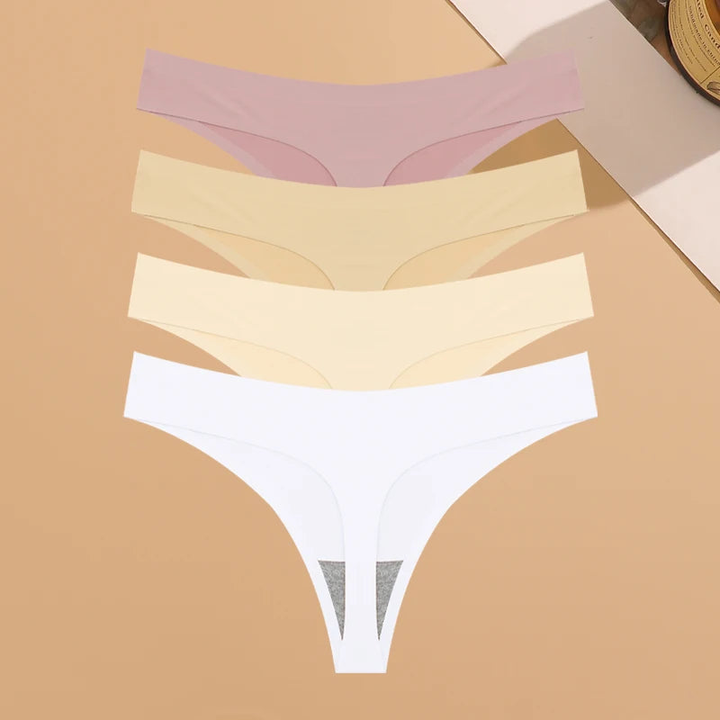 Ice Silk Thong Set (4-Pack)