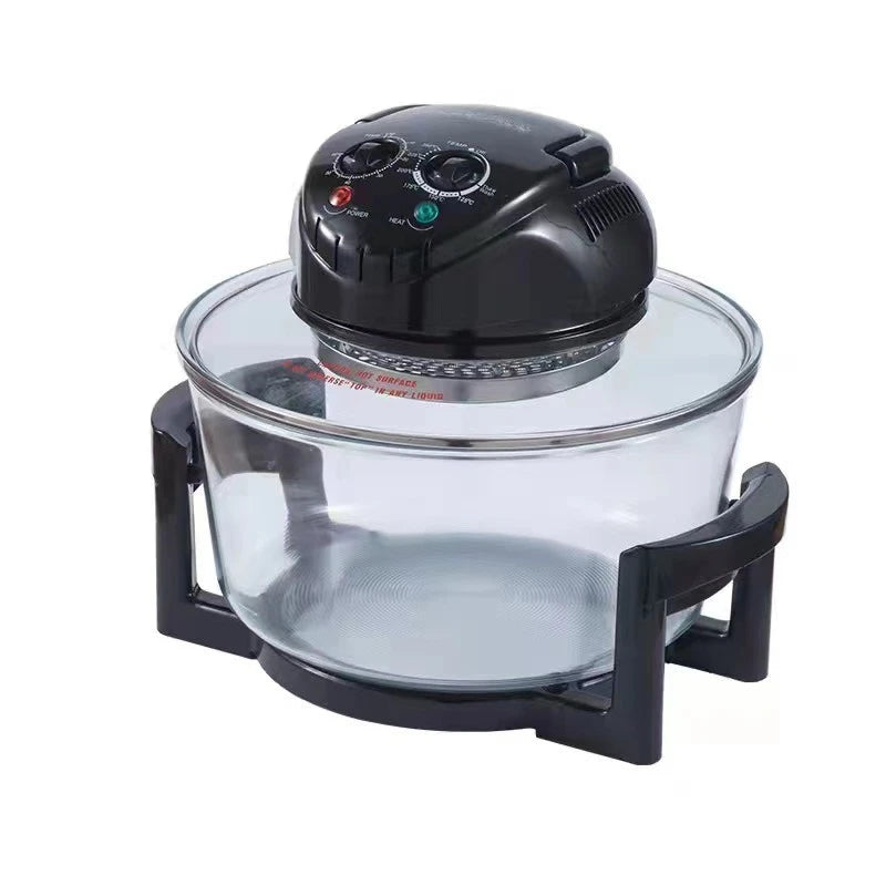 12L Air Fryer Oil-free Electric Fryers Visible Household Automatic Oven Deep Fryer Multifunctional Cooker French Fries Pan 220V