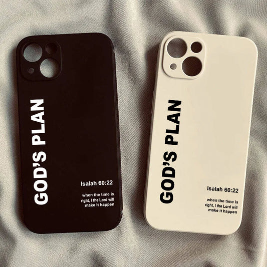 God's Plan Jesus Bible Verse Phone Case For iPhone 17 16 15 14 13 12 11 Pro Max Mini SE 7 8 Plus Shockproof Non-Slip Cover Funda