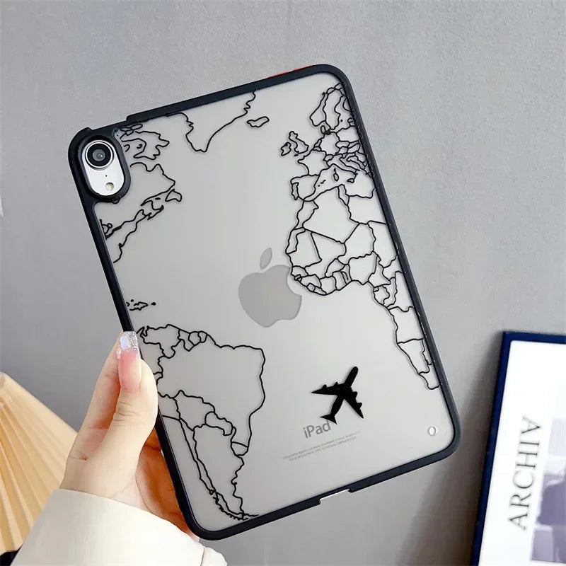 Fashionable Leopard Matte Clear Case for IPad Air 6 2024 10 9 8 7 6 5 th Pro 11 2 3 4 Generation Mini 4 5 6 Pro 11 13 Hard Cover
