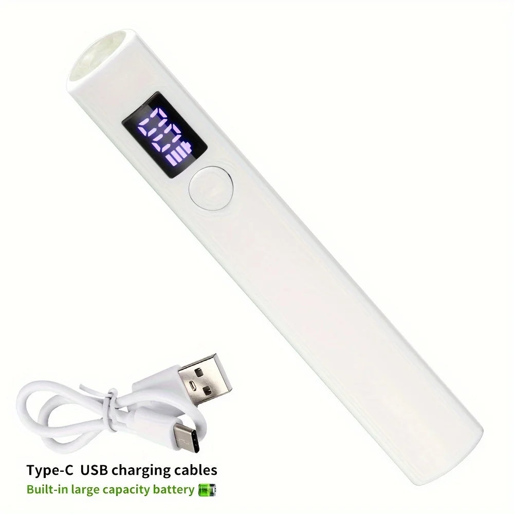 DianaBeauty Handheld Nail Dryer Lamp UV/LED Nail Curing All Gel Polish Nail Art Tool USB Rechargeabl Quick Dry Nail Lamp