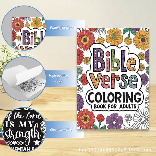 new hot-selling A4 Bible coloring book coloring book coloring book coloring book coloring book thickening