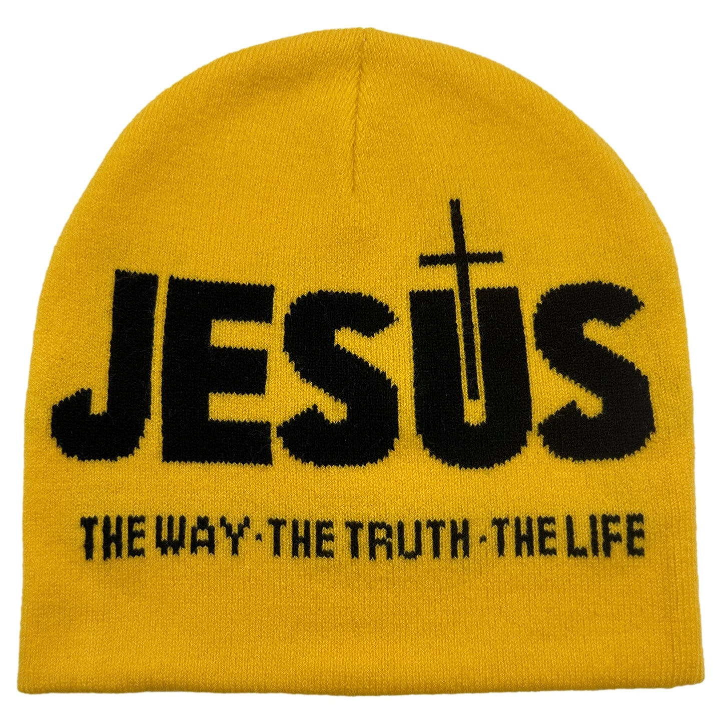 Jacquard Alphabet JESUS Knit Hat Autumn/Winter Outdoor Thermal Hat Unisex Pullover Hat