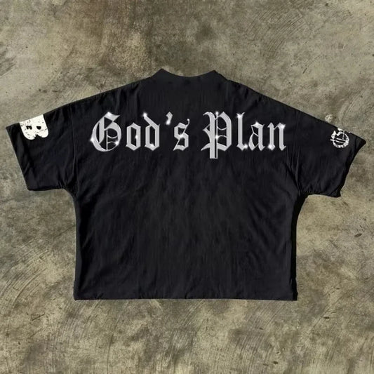 Mental Health Matters Graphics Cropped T-Shirts Men Y2K Short Sleeves Vintage Tshirt Streetwear Women Tops