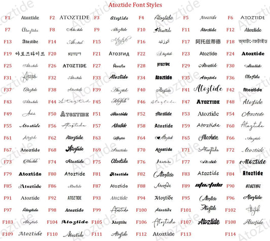Atoztide Personalized Custom Name Necklace for Women Stainless Steel Heart Engrave Nameplate Choker Link Chain Jewelry Gifts