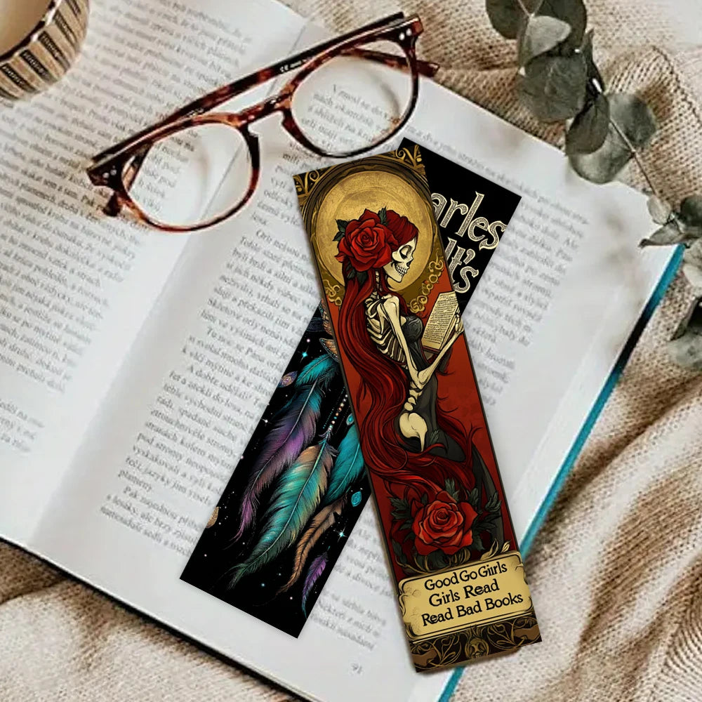 32pcs, Skull Bookmark, Back to School Season, Christmas, Halloween, Teacher's Day, Suitable for Readers and Birthday Gifts.