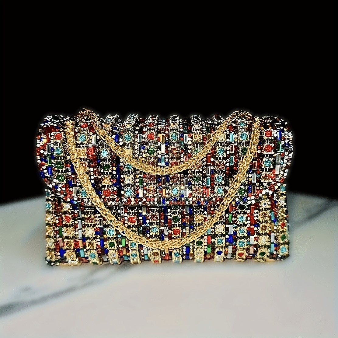 Glamorous Rhinestone Decorated Evening Bag, Elegant Solid Color Purses Shoulder Bags for Party for Halloween, Fashion Crossbody Bags for Women for Party, Trendy All-match& Exquisite Bag for Gift, Fall Outfits, Fall Freshness
