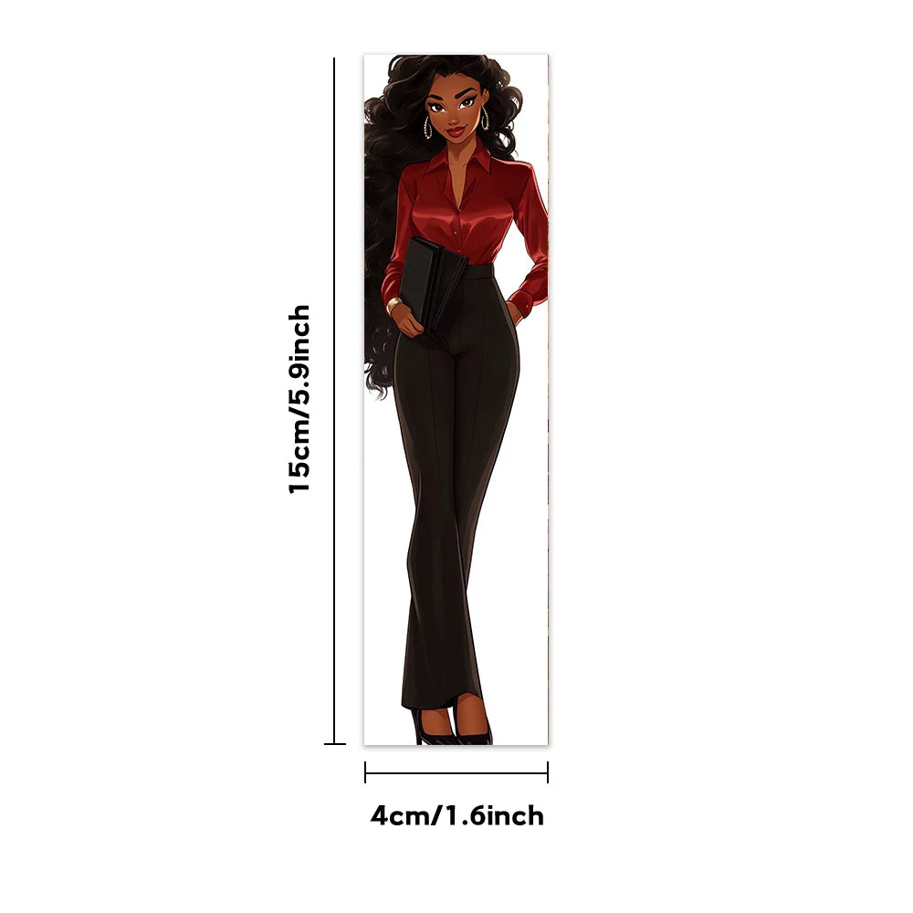 32pcs, Black Women Bookmarks, Christmas, Halloween, suitable for teachers, readers, and book lovers, birthday gifts.