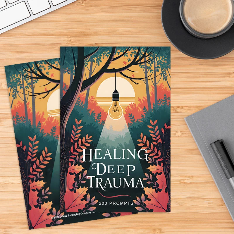 1Pcs Trauma Healing Journal, 200 Therapeutic Writing Prompts for Emotional Recovery & Self-Reflection, Mental Health Workbook for Inner Healing & Growth