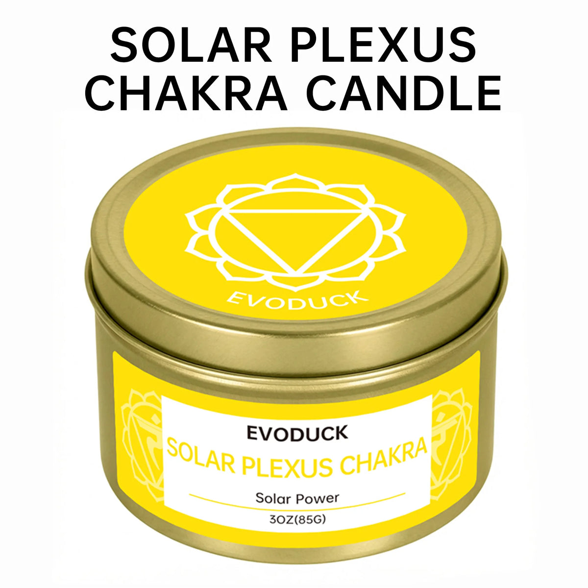 Rosemary Solar Plexus Chakra Candle, Meditation Aromatherapy Candle for Confidence Focus Relaxation Yoga Decor Home Decor Gift
