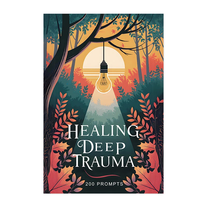 1Pcs Trauma Healing Journal, 200 Therapeutic Writing Prompts for Emotional Recovery & Self-Reflection, Mental Health Workbook for Inner Healing & Growth