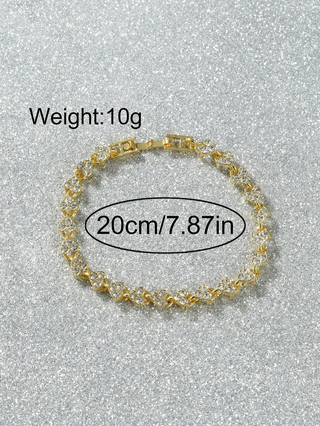 Luxury Roman Crystal Geometric Chain Bracelets for Women Trendy Full Rhinestone Charm Bangles Jewelry