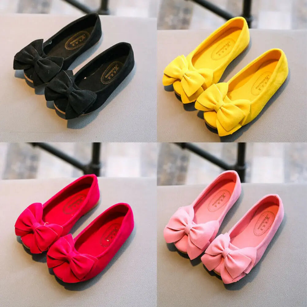 Children Kids Baby Girls Princess Dance Shoes Girl Dress Party Flats Casual First Walkers Soft Slip-on Shoes