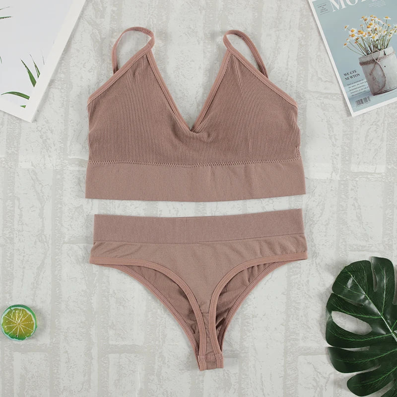 Seamless Bralette & G-String Set
