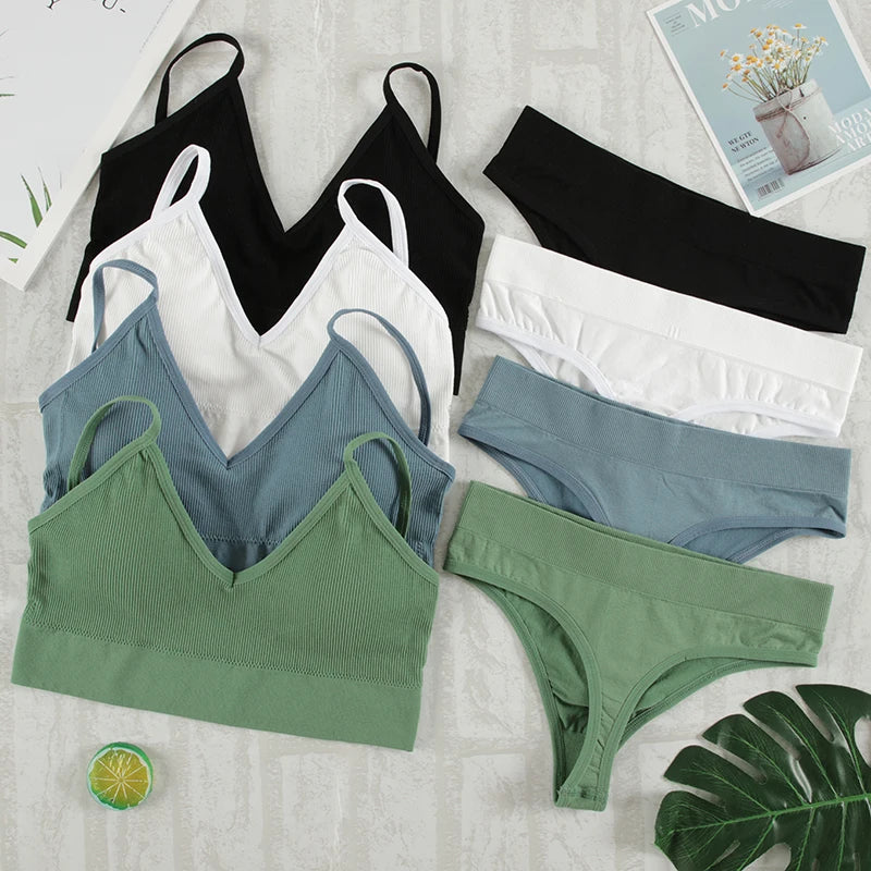 Seamless Bralette & G-String Set
