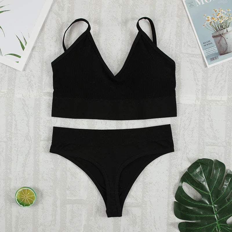 Seamless Bralette & G-String Set