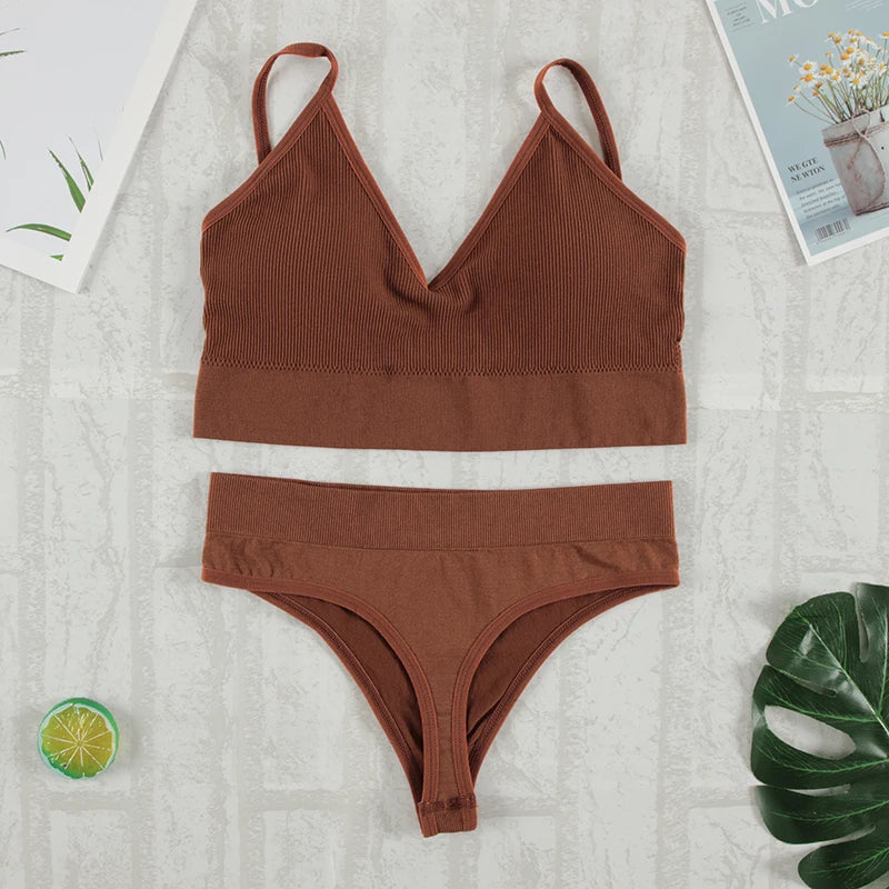 Seamless Bralette & G-String Set
