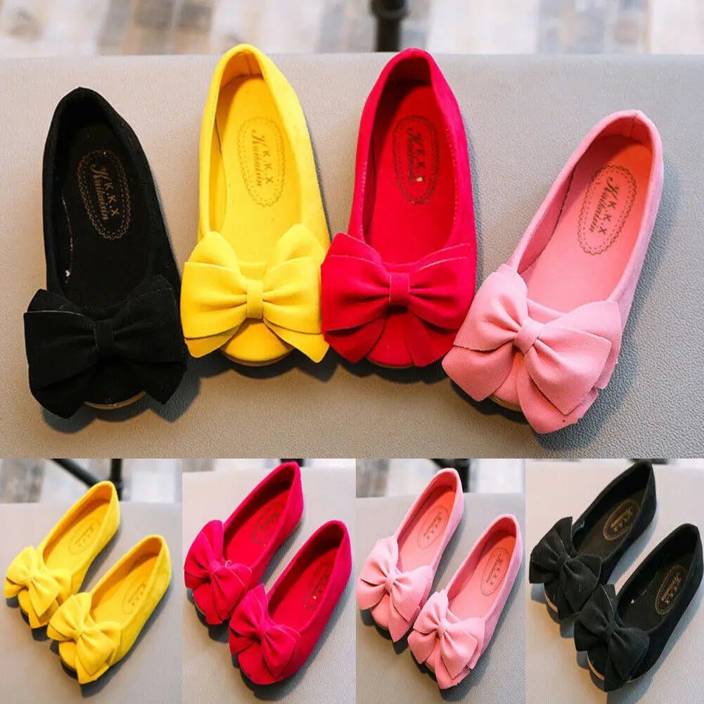 Children Kids Baby Girls Princess Dance Shoes Girl Dress Party Flats Casual First Walkers Soft Slip-on Shoes