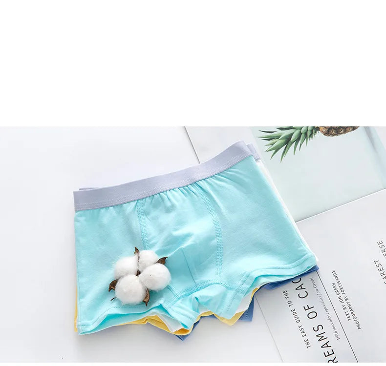 Children's Underwear Boy Panties Underpants  Engineering Vehicle Cars Fire Engine Comfortable Shorts Briefs Boxers For Kids