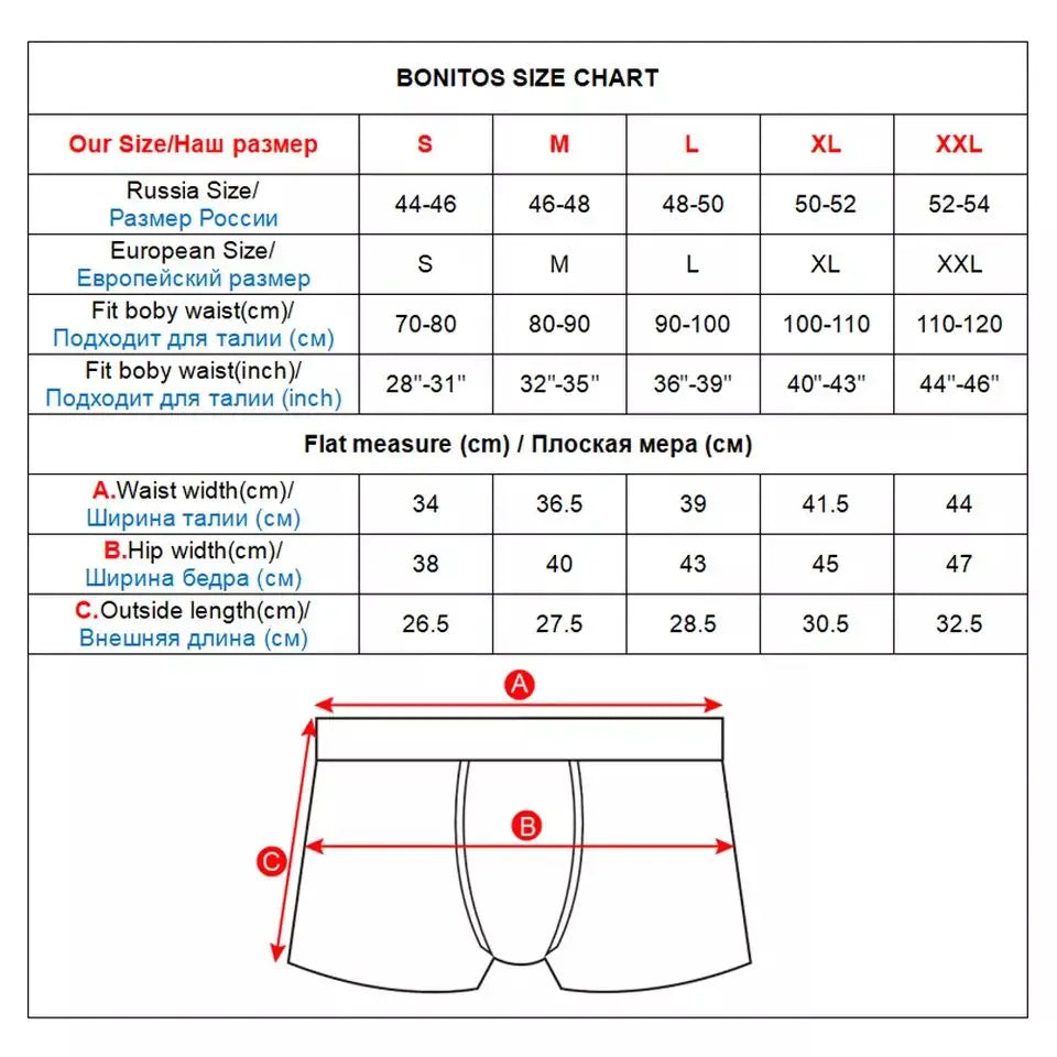 Men's Cotton Boxer Briefs Set (5-Pack)