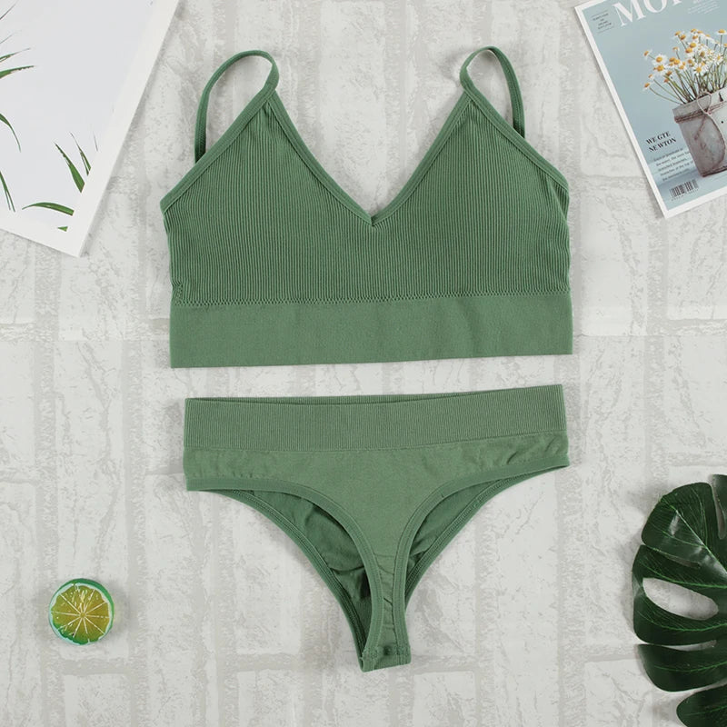 Seamless Bralette & G-String Set