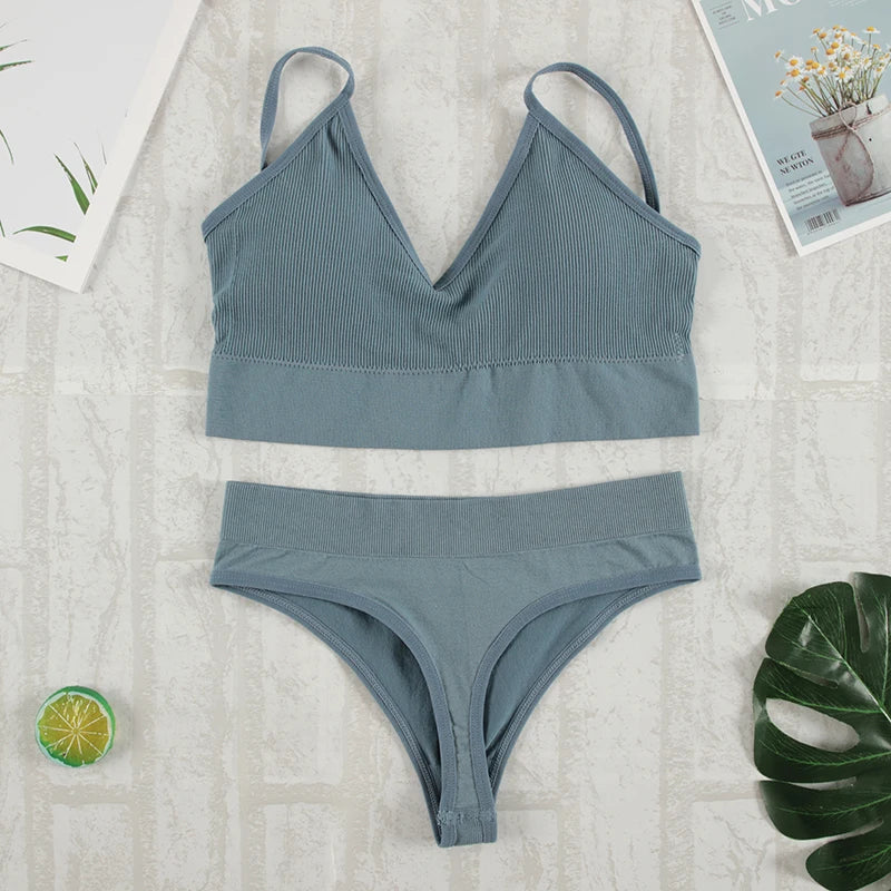 Seamless Bralette & G-String Set