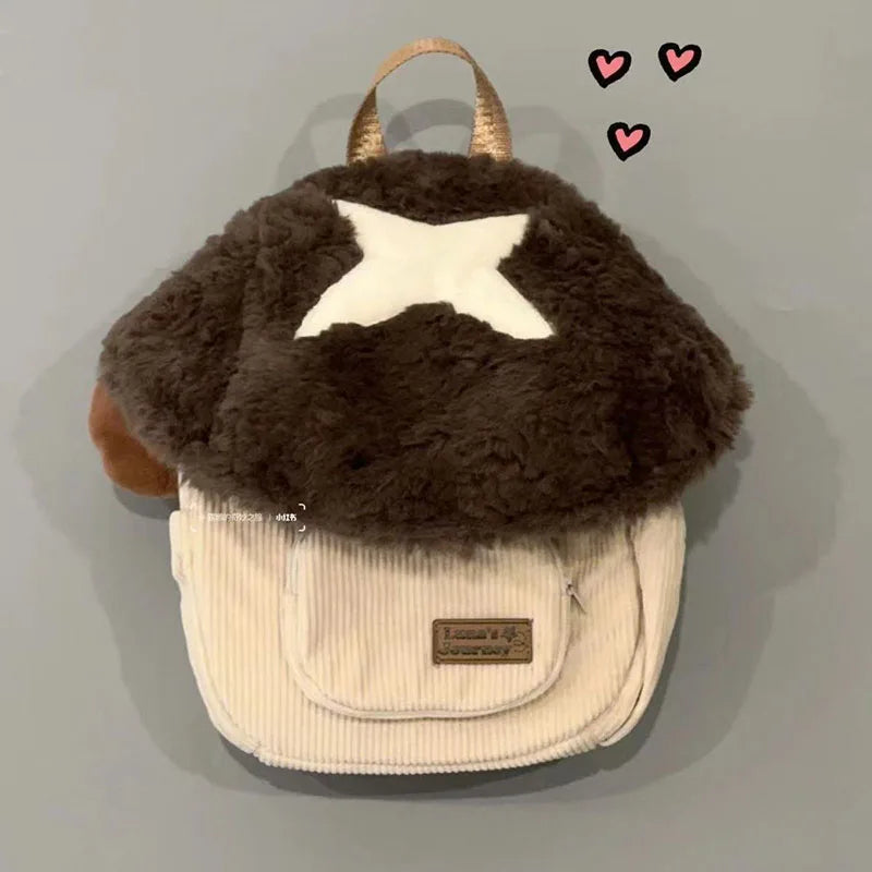 Mushroom Plush Anime Backpack
