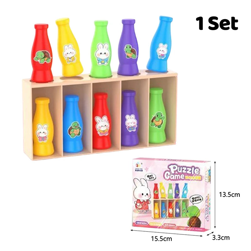 [JN] Memory Bottle Matching Desktop Game Childrens Puzzle Toy Parent Child Interactive Toy For Family Game Night