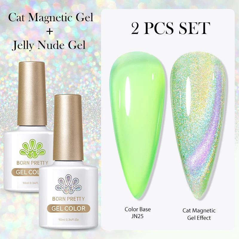 BORN PRETTY 2Pcs Base Gel Super Top Coat Gel Polish Set Black White Color Gel Varnis Semi Permanent Soak Off UV LED Gel for Nail
