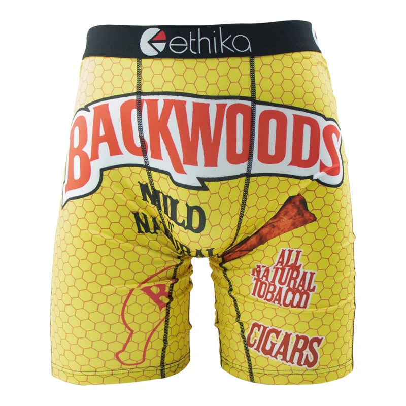 ETHIKA 1Pcs Sexy Men Underwear Boxers Breathable Swimming Man Underpants Plus Size S-3XL Mens Trunks Men's Panties Boxer Briefs