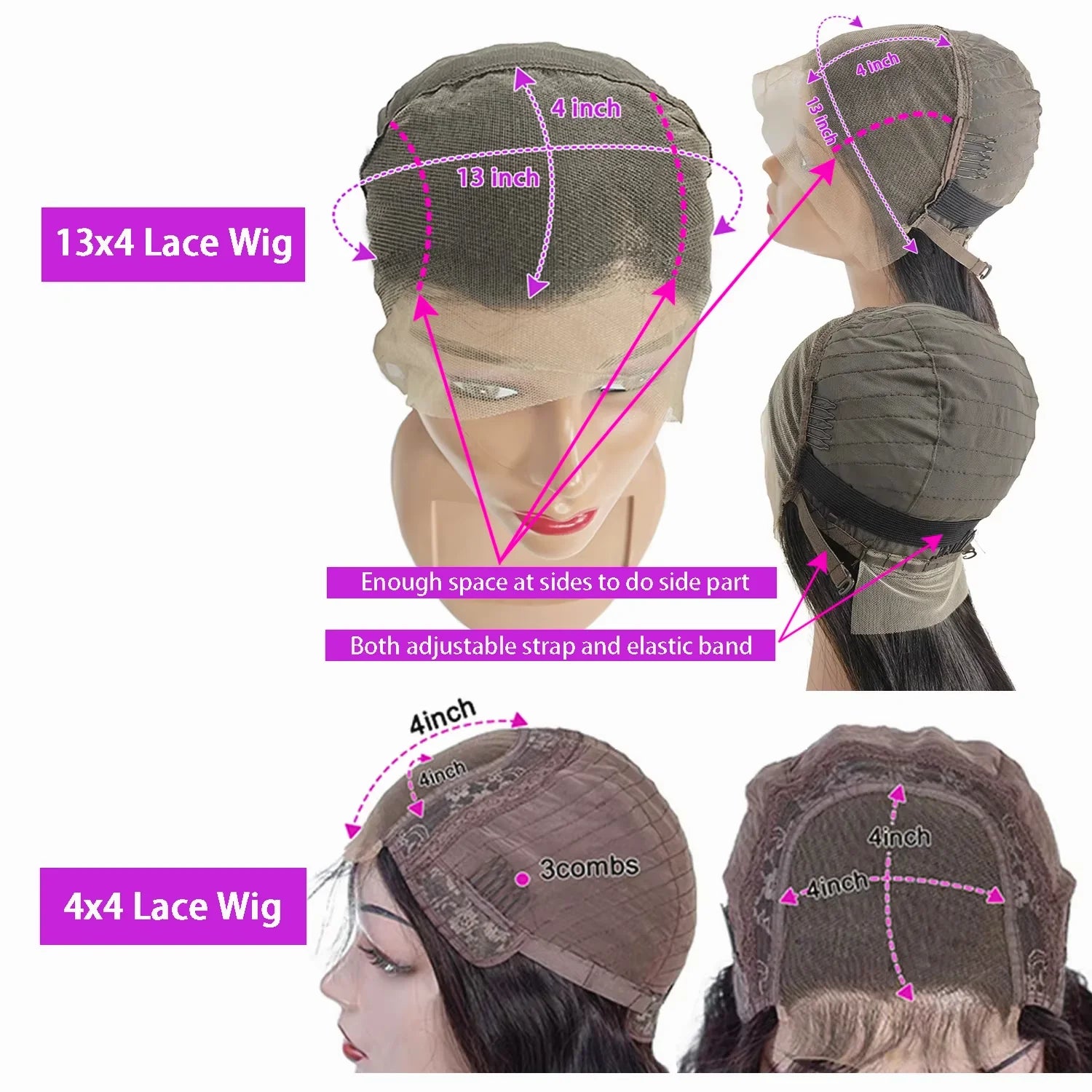 Deep Wave #4 Brown Water Wave Human Hair Bob Wigs 13×4 Lace Frontal Wigs Human Hair Short Wig Transparent Lace Human Hair Wig