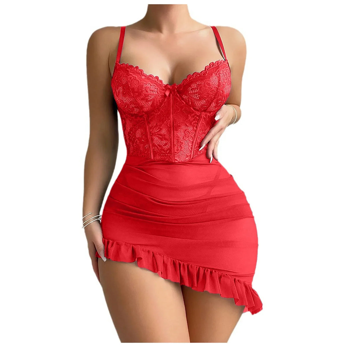 Sheer Lace Fairy Nightdress Set