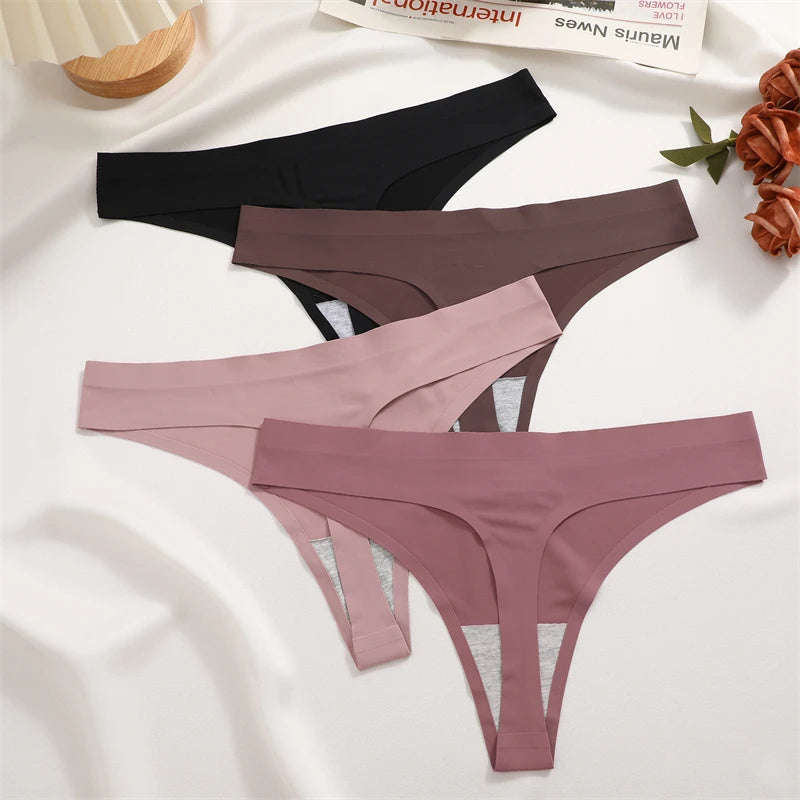 Ice Silk Thong Set (4-Pack)