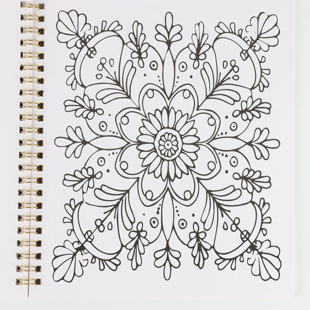 Beautiful Coloring Book for Adults Relaxation Funny Stress Relief Art Therapy Activity Perfect Gift for Friends