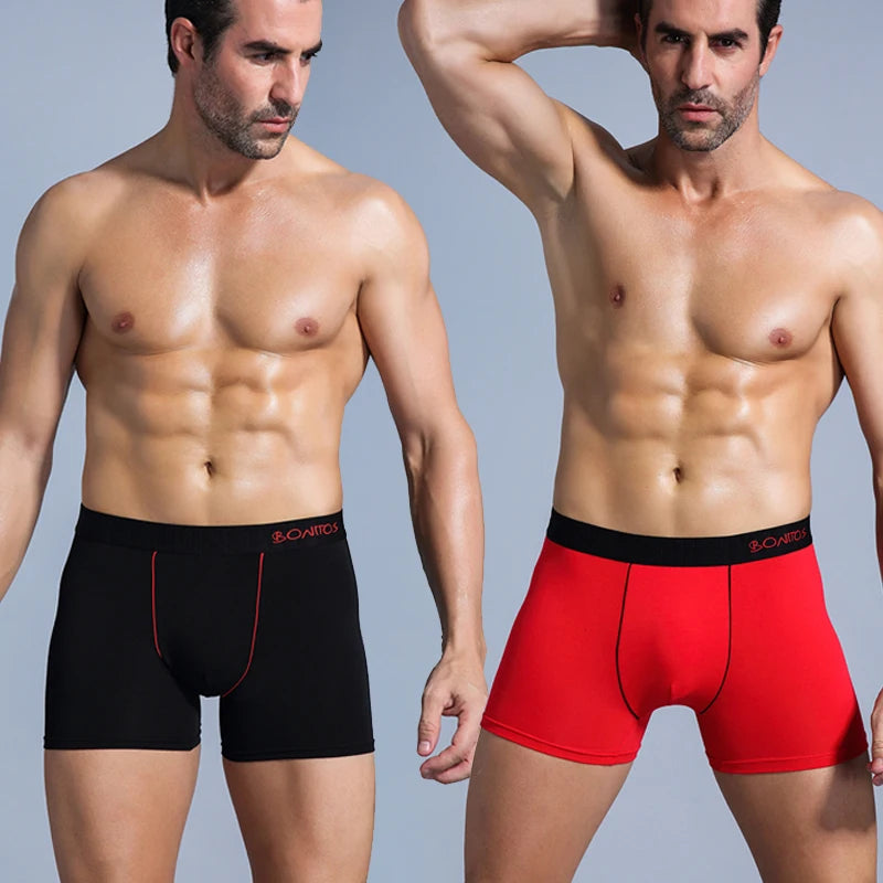 Men's Cotton Boxer Briefs Set (5-Pack)