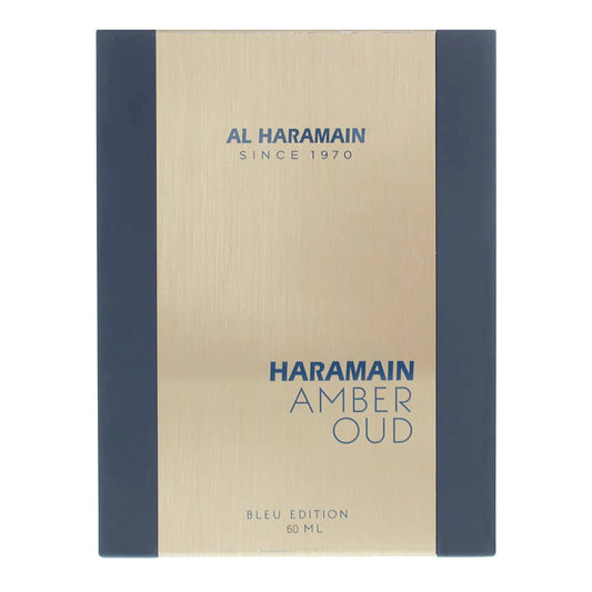 AL HARAMAIN Amber Oud Blue Edition Eau De Parfum 60ml Unisex Arabian Perfume for Women and Men Long Lasting Arabic Fragrance Pre