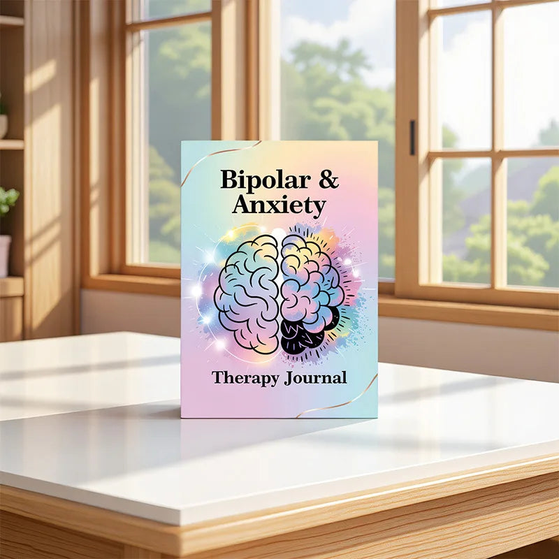 Bipolar &Anxiety, Bipolar Disorder, BD Psychological Therapy, Journal Planners Notebook