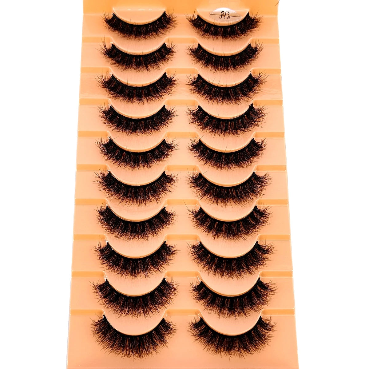 HBZGTLAD 10 Pairs Faux Mink Eyelashes Handmade False Eyelashes Natural Nude Makeup Simulation Cross Messy Eye 3D Curly Eyelashes