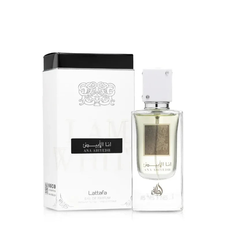 Lattafa Ana Abiyedh Eau de Parfum Spray Unisex 60ml Original Arab Perfumes Lasting Wood Spicy Floral Pheromones Perfume Cologne