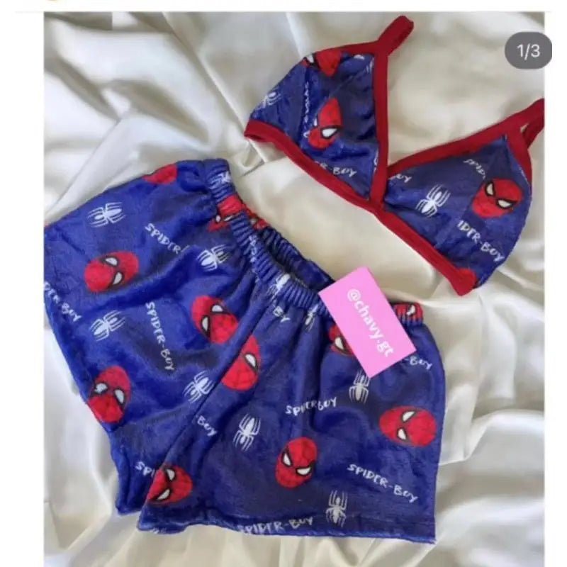 HelloKitty Cute Cartoon Women Pajama Set Vest Shorts Sleepwear Homewear Casual Outfit