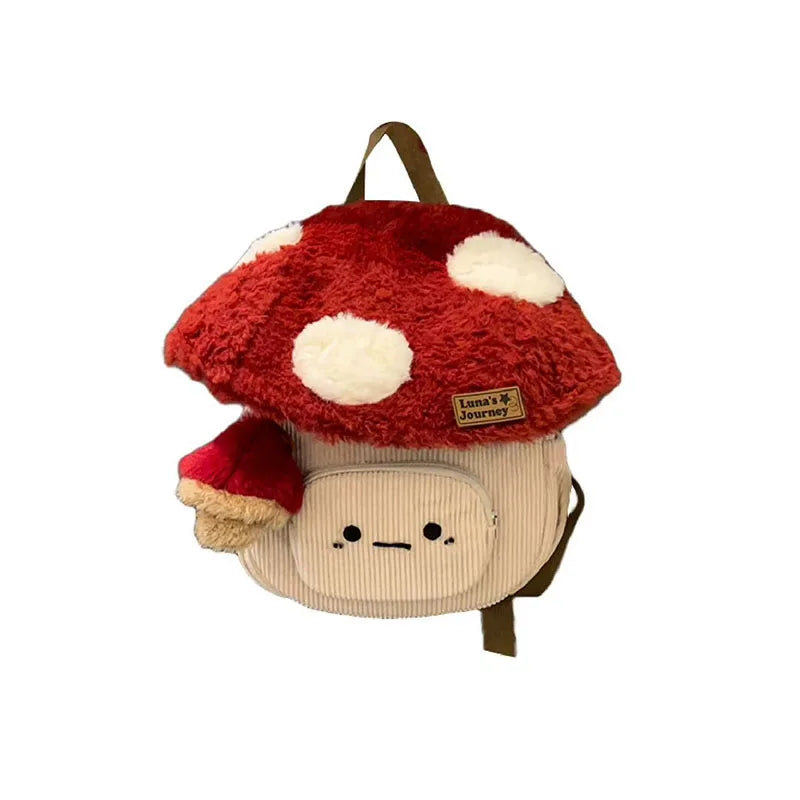 Mushroom Plush Anime Backpack