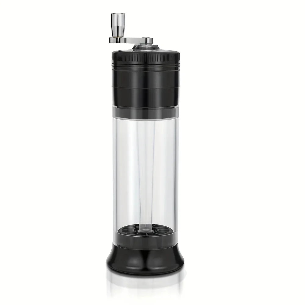 4 layer Herbal Grinder Roller With Handle Manual Metal Crank Grinder Spice Herb Tobacco Grinders