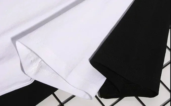 2025 New Summer Trend Fashionable Pure Cotton T-shirt with Japanese Racing Print Loose Fit, Quick Drying, Breathable Big Boy