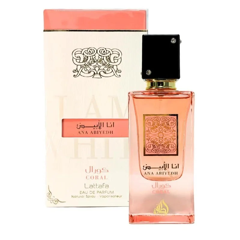 Lattafa Ana Abiyedh Eau de Parfum Spray Unisex 60ml Original Arab Perfumes Lasting Wood Spicy Floral Pheromones Perfume Cologne