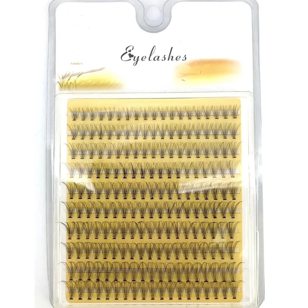 200 Clusters 10D 20D 30D 40D 60D 80D Mixed Tray Individual Lashes 3D Russia Premade Volume Lashes Soft Natural Lashes Mink Lash