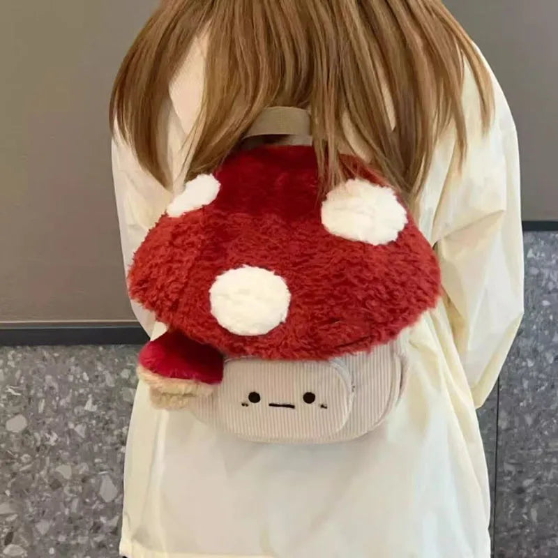 Mushroom Plush Anime Backpack