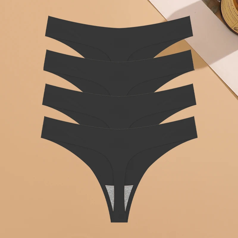 Ice Silk Thong Set (4-Pack)