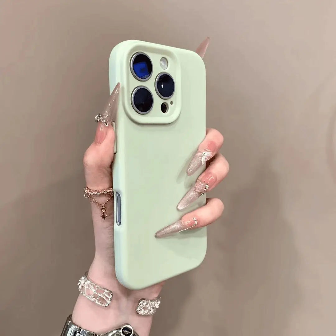 Luxury Soft Silicone Candy Phone Case For iPhone 11 12 13 14 15 16 Pro Max Plus Shockproof Bumper Matte Back Cases Cover